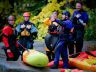 Team briefing before night exercise at Lower Falls on the Swift